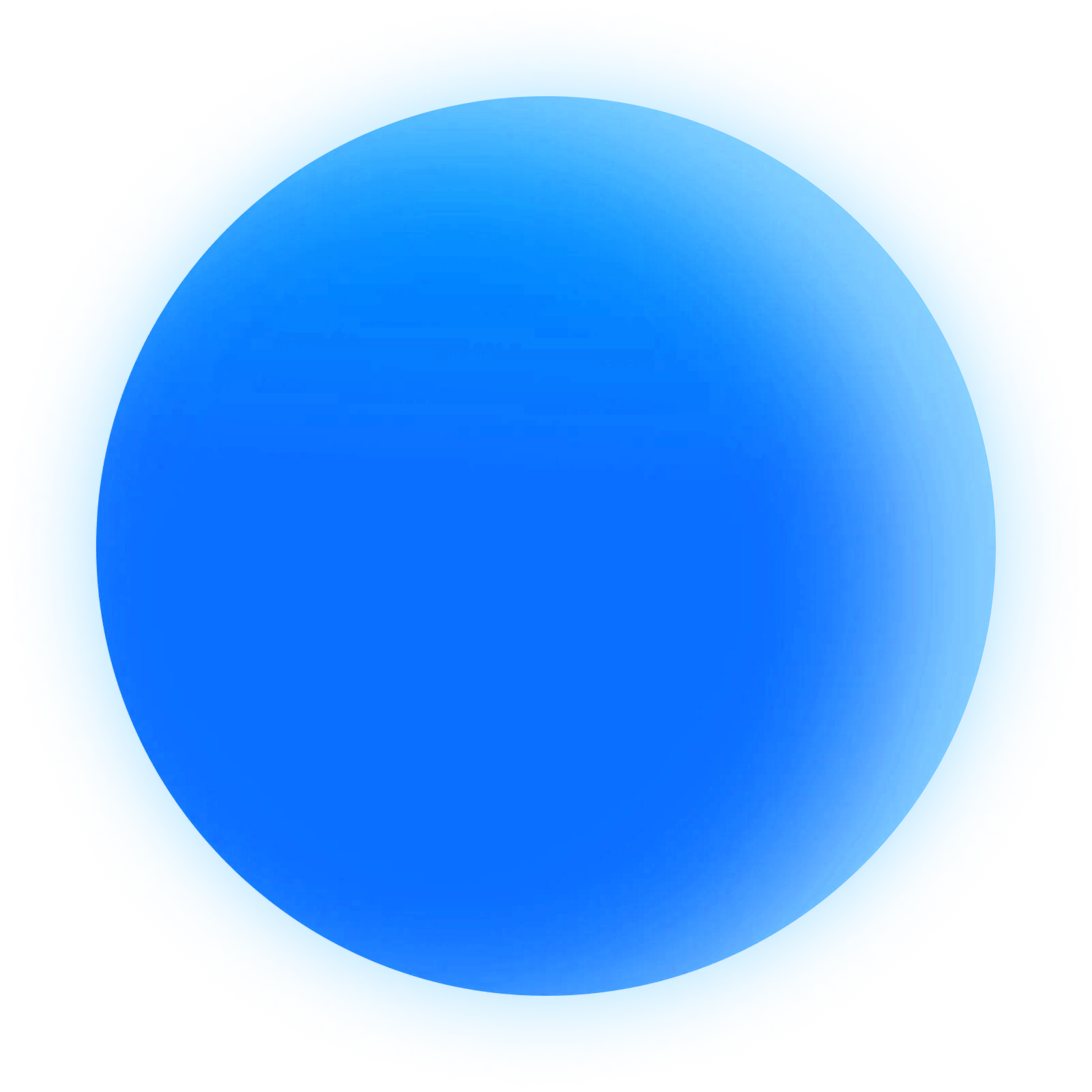 A glowing circle